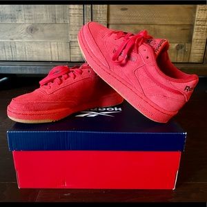 NWT Red Reebok Club C 85 sneakers